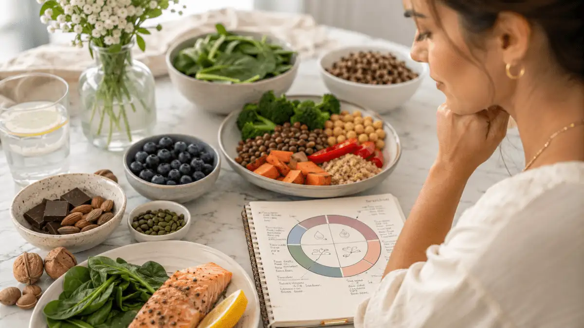 Alimentation et cycle menstruel : vos besoins nutritionnels changent chaque semaine — voici pourquoi